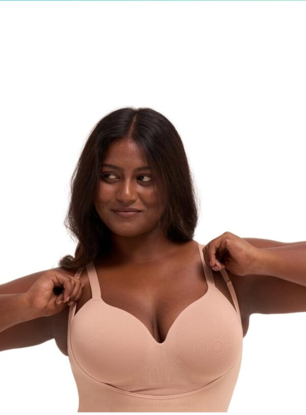 Women Lightly Padded Full Coverage Seamless Wireless Support Bra